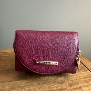 Poppy & Peonies Margaux Berry Wallet NWOT